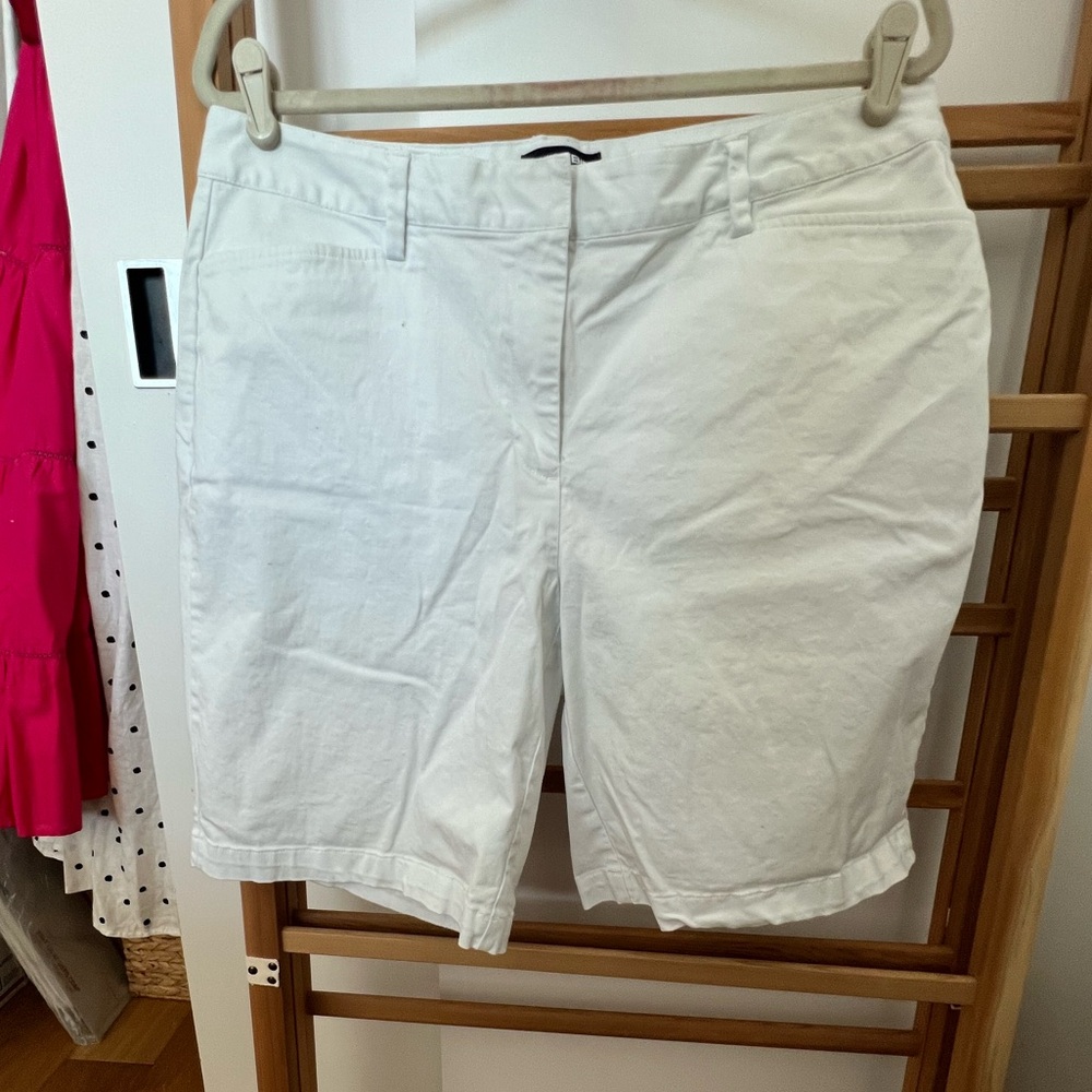 Lands end white shorts